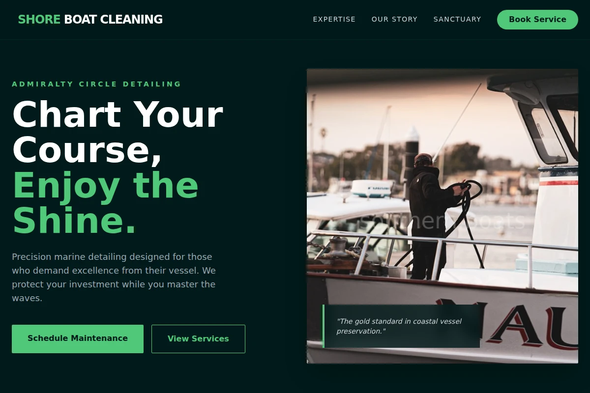 Shore Boat Cleaning