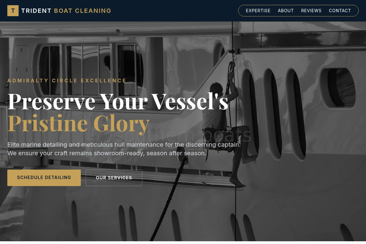 Trident Boat Cleaning