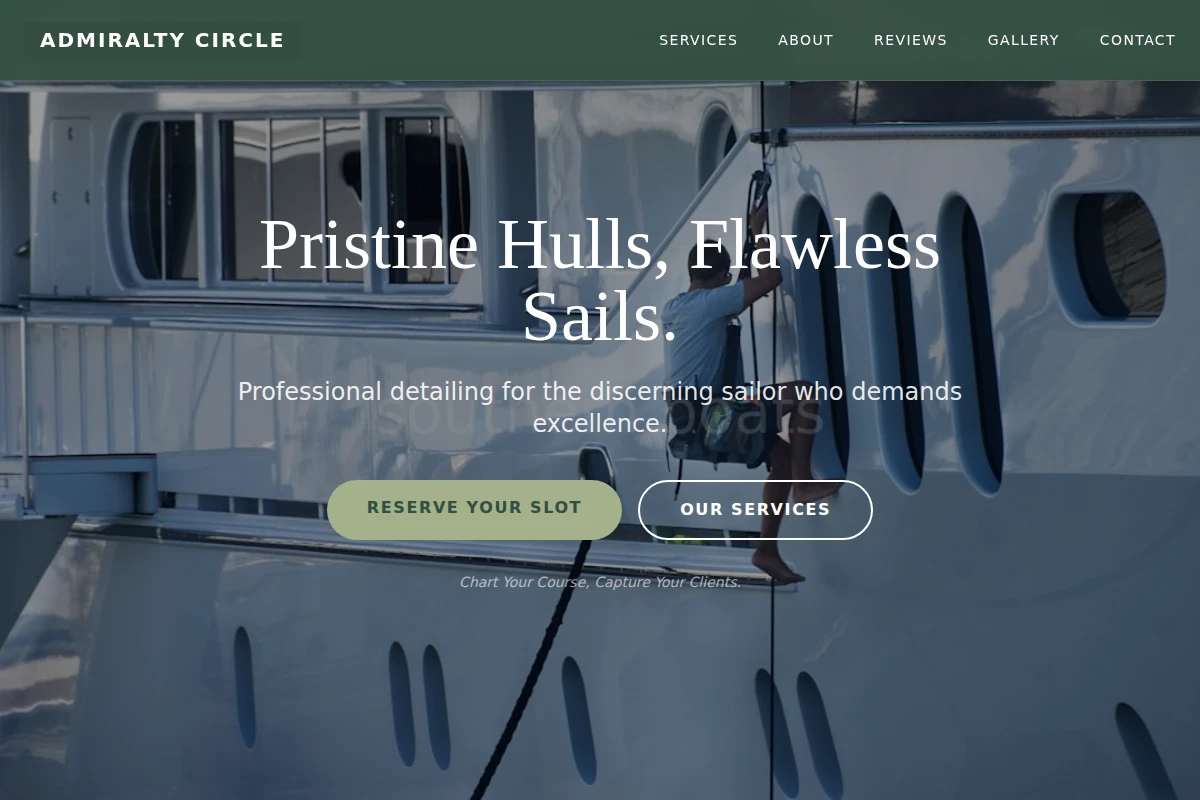 Sloop Boat Cleaning