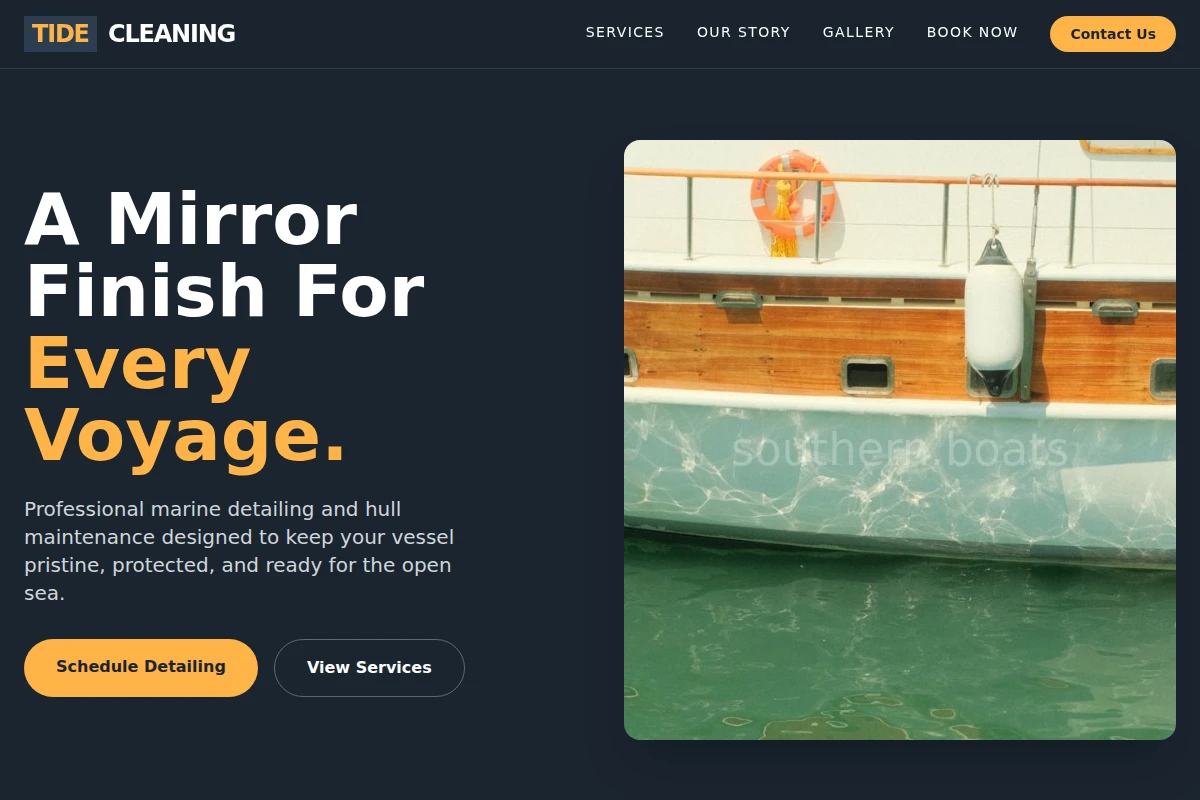 Tide Boat Cleaning