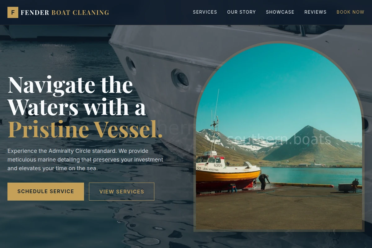 Fender Boat Cleaning