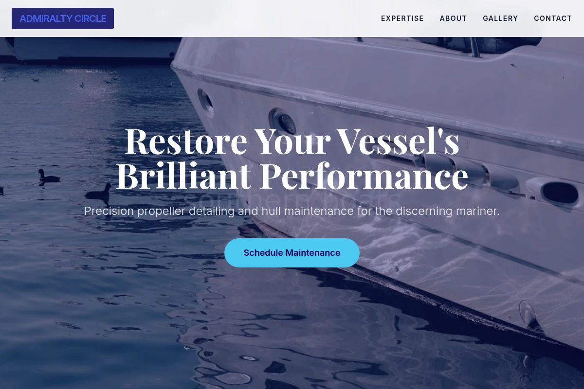 Propeller Boat Cleaning