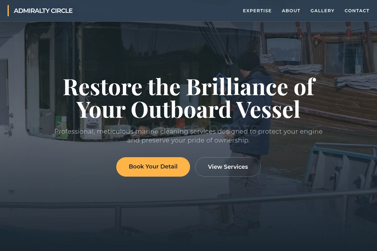 Outboard Boat Cleaning