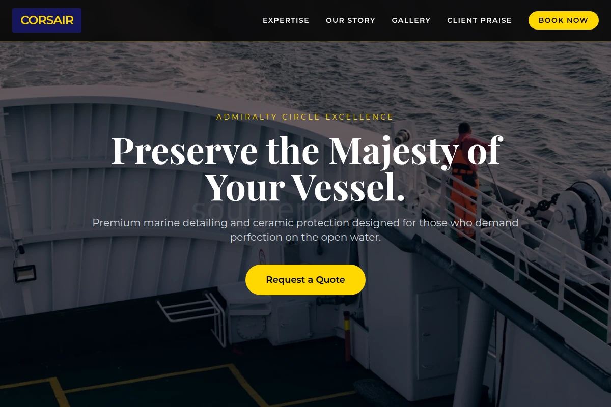 Corsair Boat Cleaning