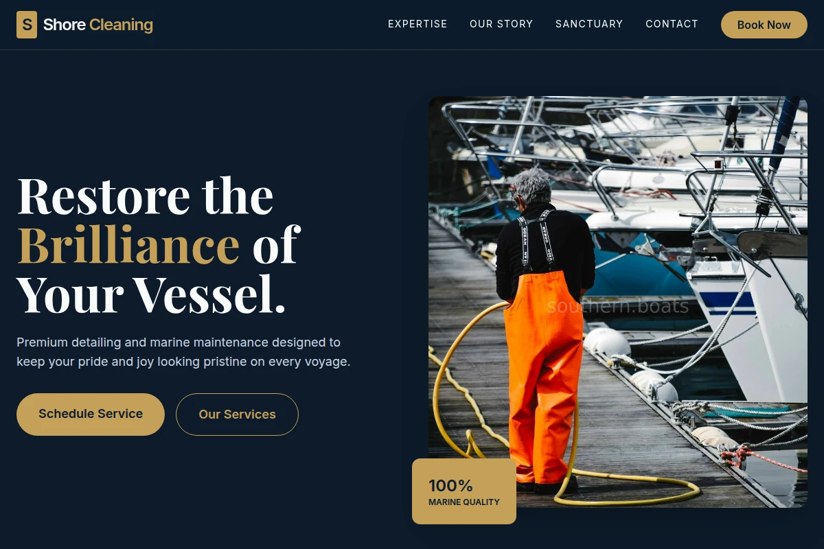 Shore Boat Cleaning