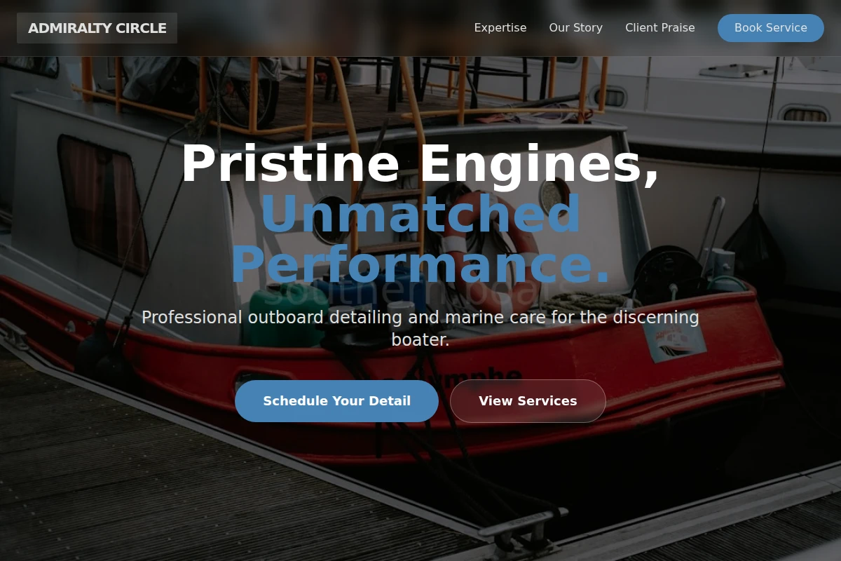 Outboard Boat Cleaning