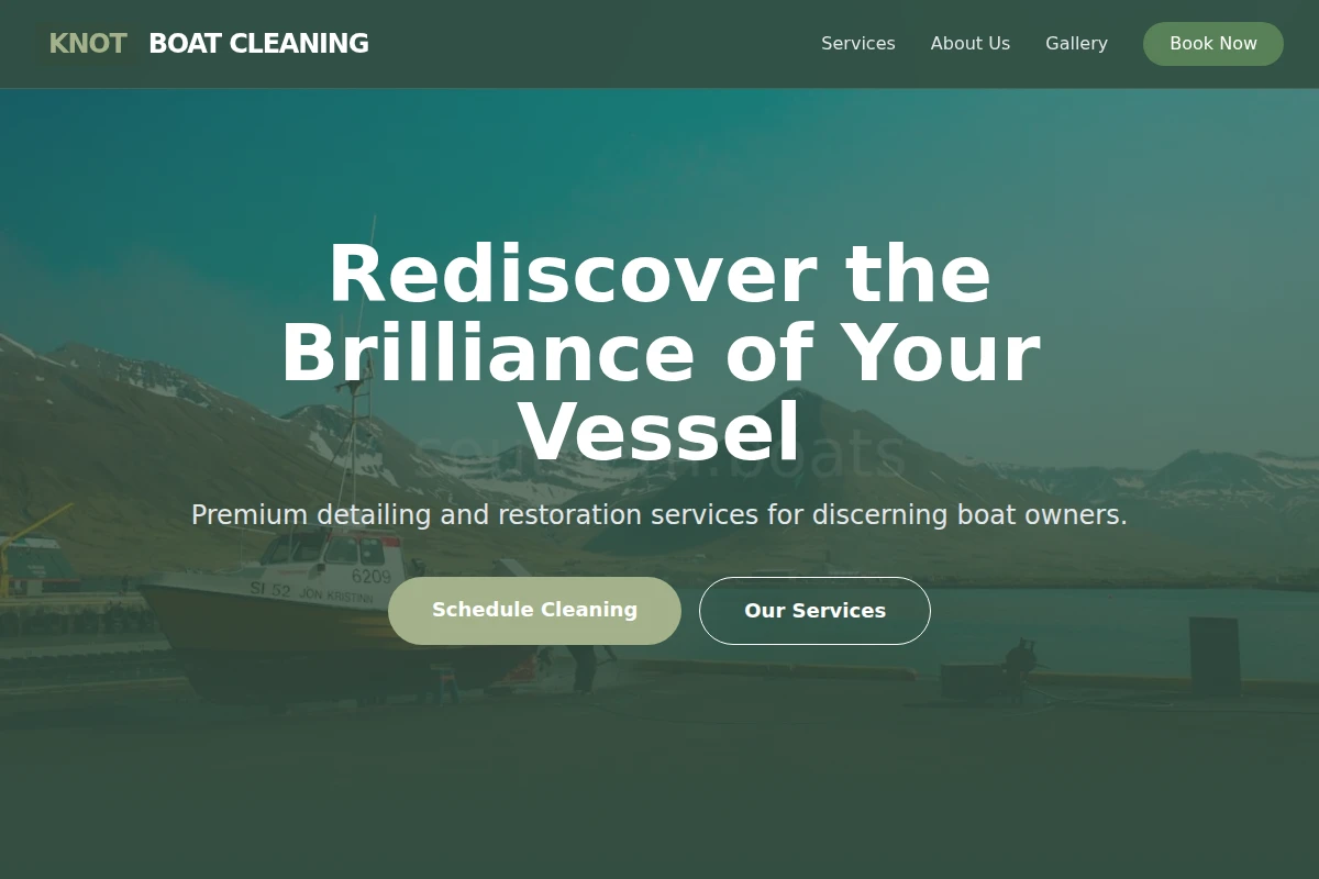Knot Boat Cleaning