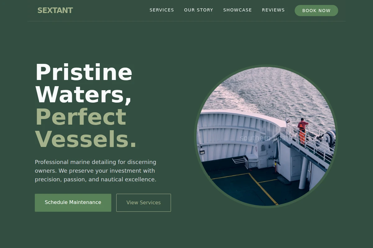 Sextant Boat Cleaning