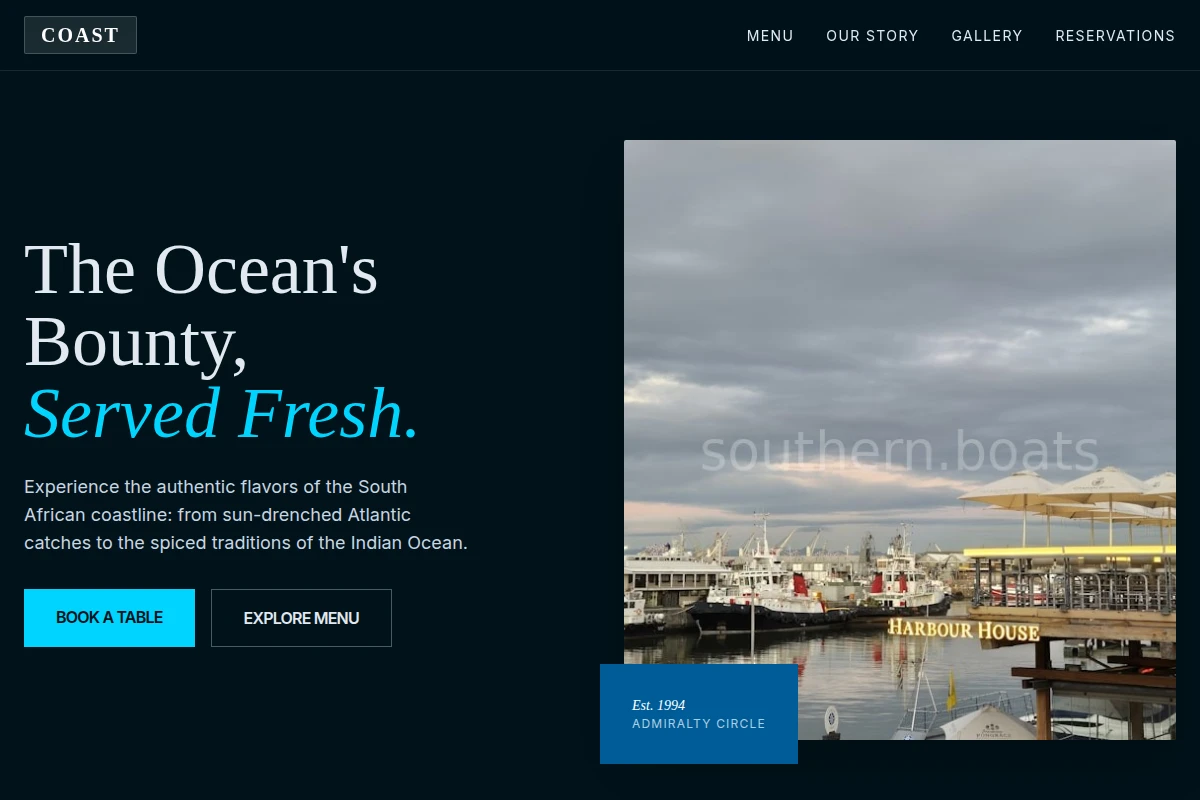 Coast South African Food