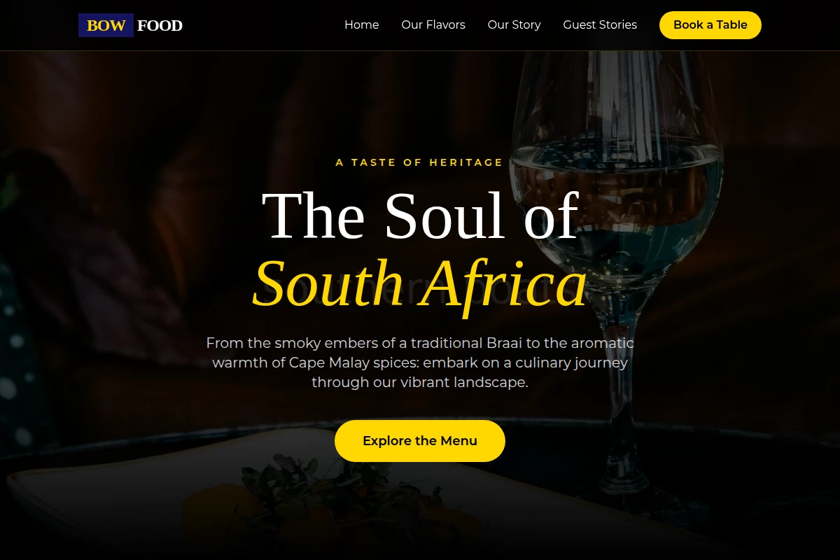 Bow South African Food